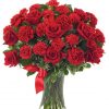 Breathtaking Valentine's Day floral arrangement with vibrant roses and exquisite blooms, a perfect expression of love and romance